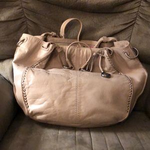 Sak beige leather handbag